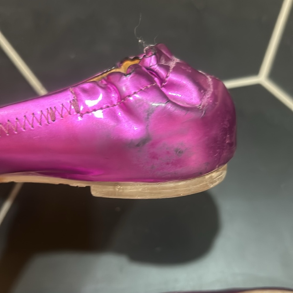 Tory Birch Miller Ballet Flats Pink 6 - Picture 4 of 5